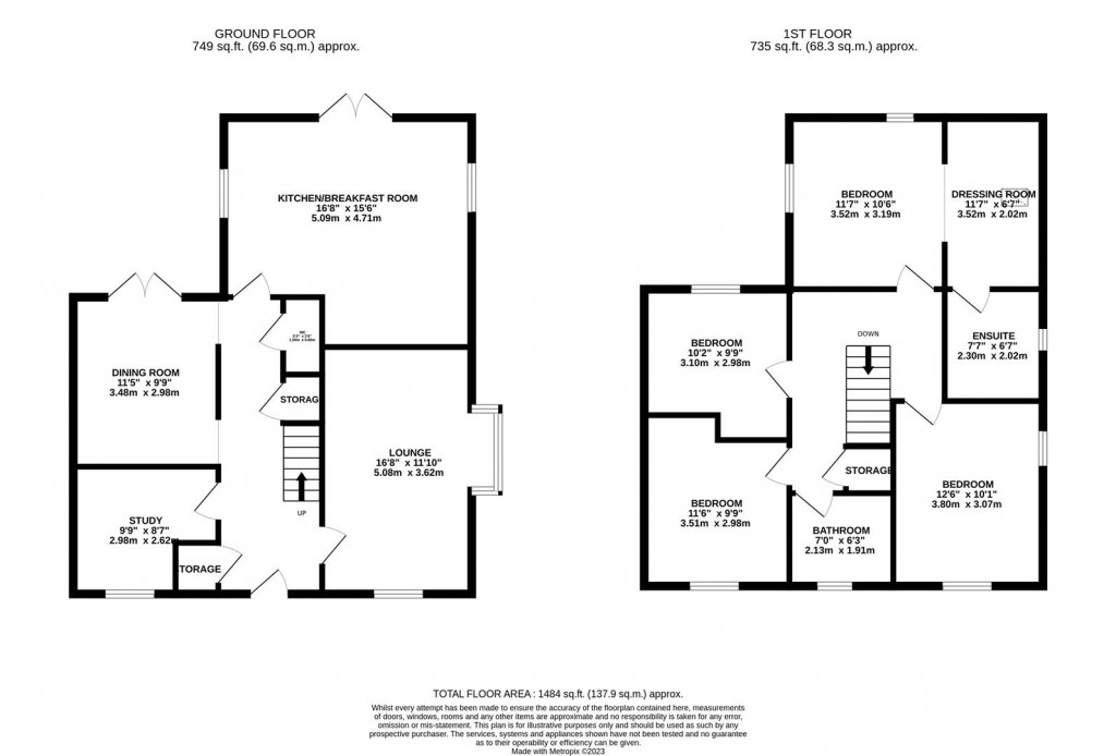 Floorplans For Buckby Drive, Burton Latimer, Kettering