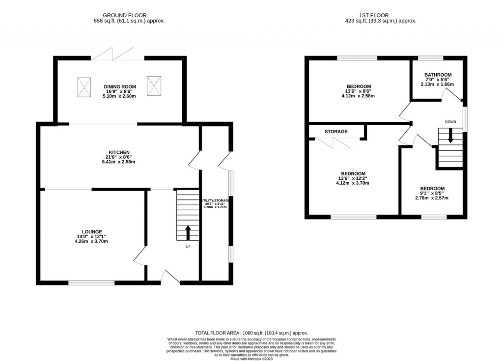 Floorplans For Ribblesdale Avenue, Corby