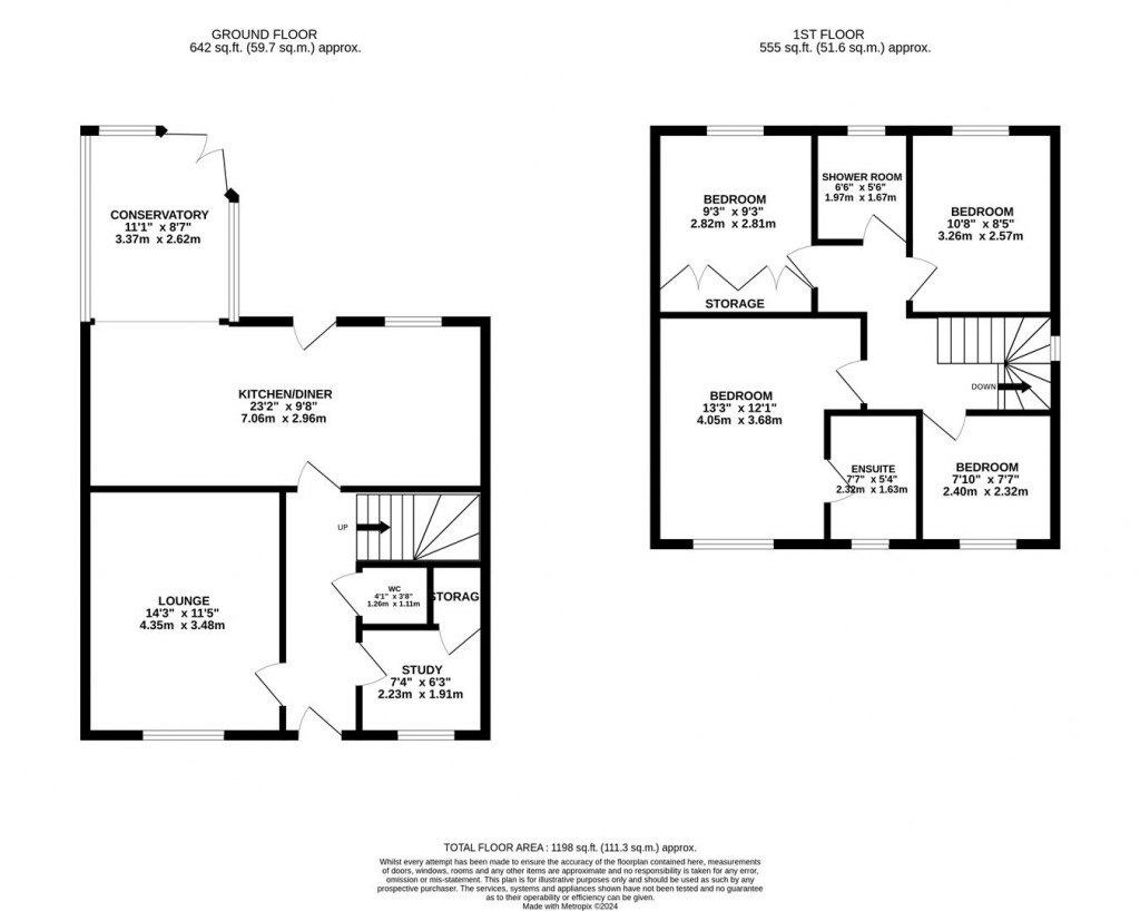 Floorplans For Sandringham Way, Market Harborough