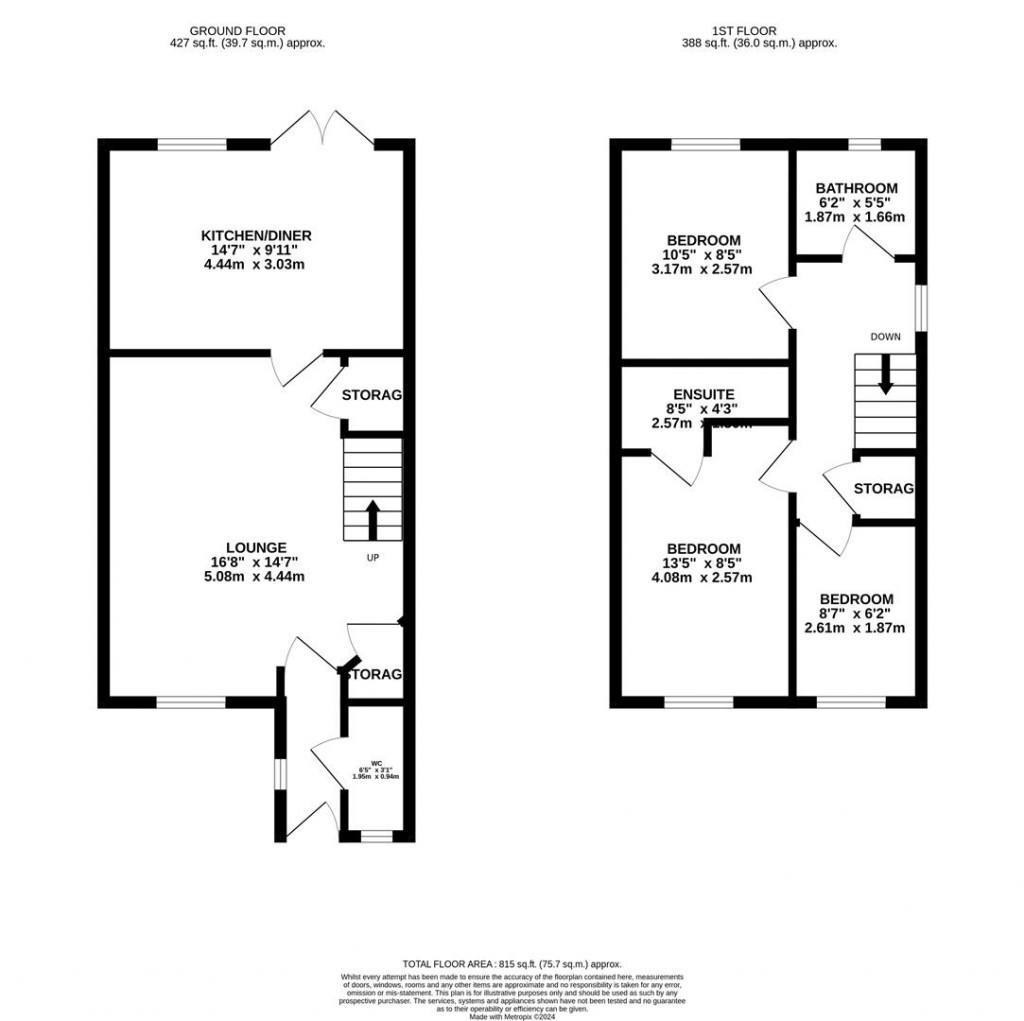 Floorplans For Magpie Close, Corby