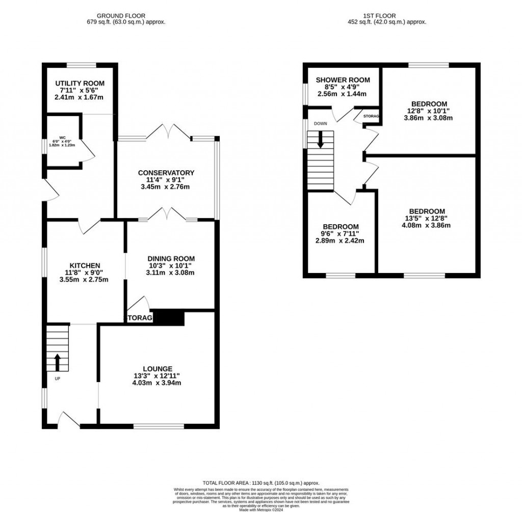 Floorplans For Woodland Drive, Burton Latimer, Kettering