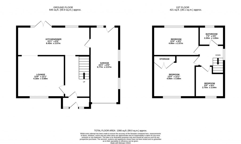 Floorplans For Southall Road, Corby