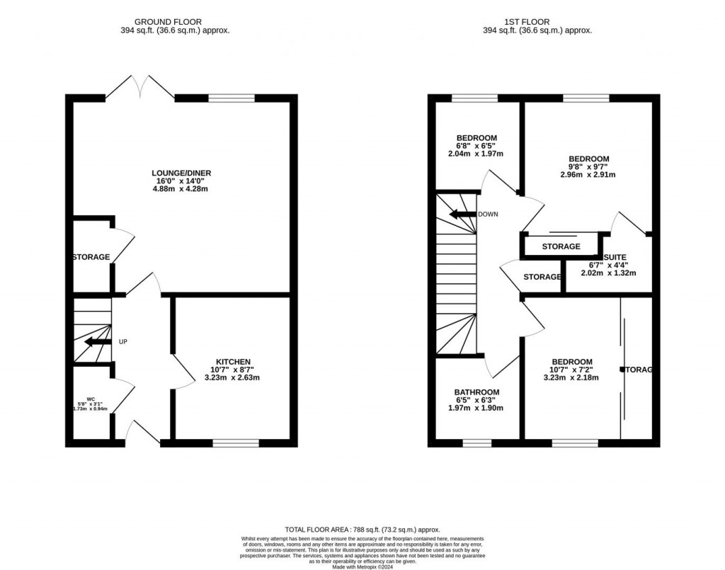 Floorplans For Pingle Close, Great Oakley, Corby