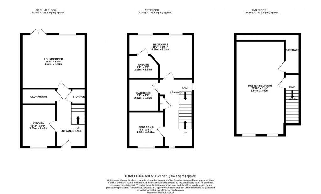 Floorplans For Rochester Road, Corby