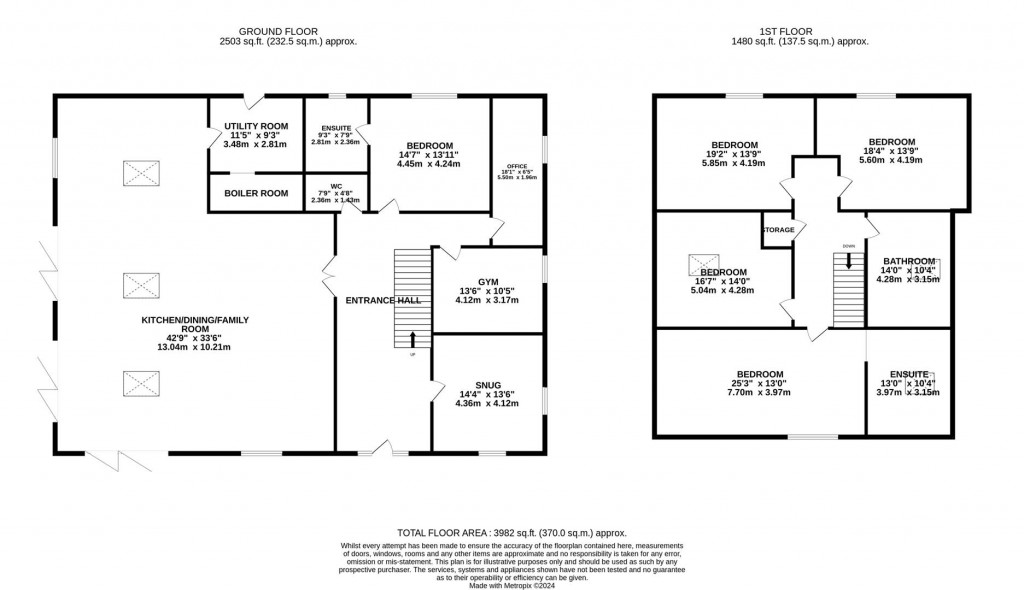 Floorplans For Bulwick Road, Southwick, Oundle