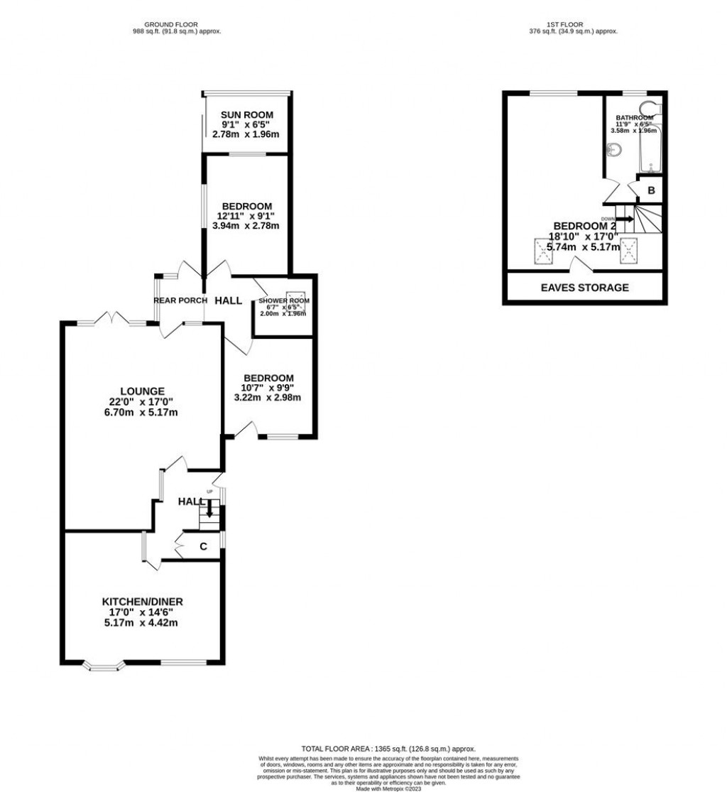 Floorplans For Queensway, Burton Latimer