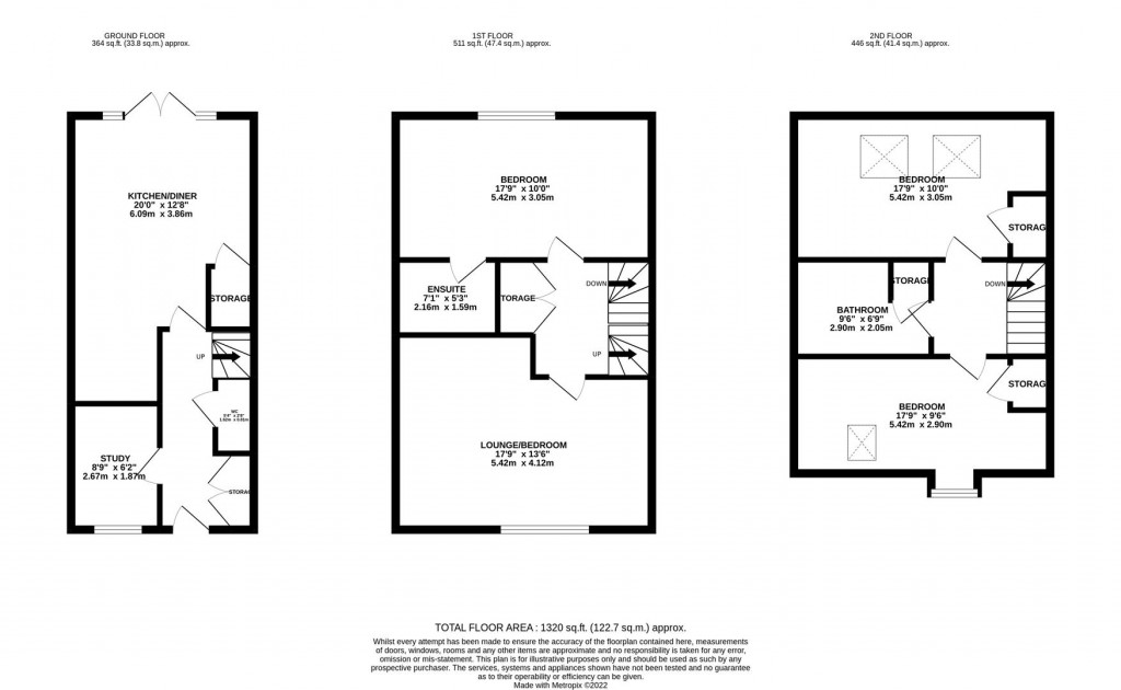 Floorplans For Abington Street, Barton Seagrave, Kettering