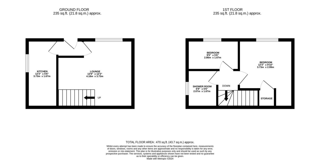 Floorplans For Thirlmere Close, Kettering