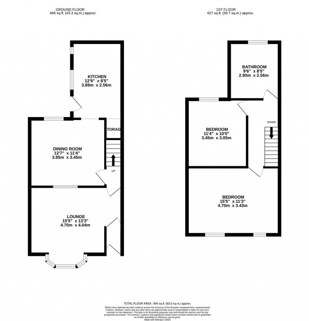 Floorplans For Orchard Road, Finedon