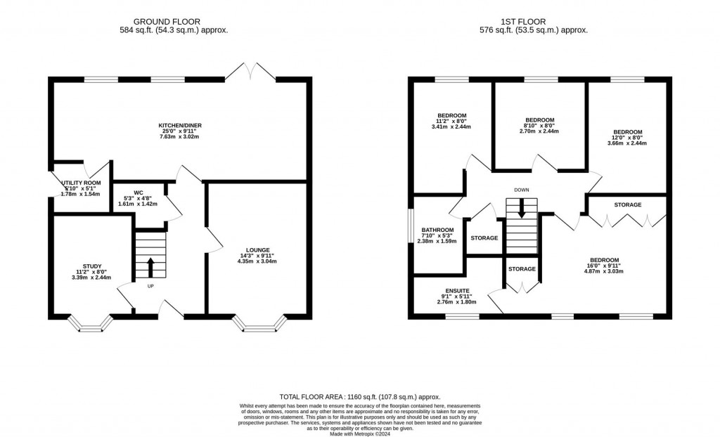 Floorplans For Bestwood Close, Desborough, Kettering