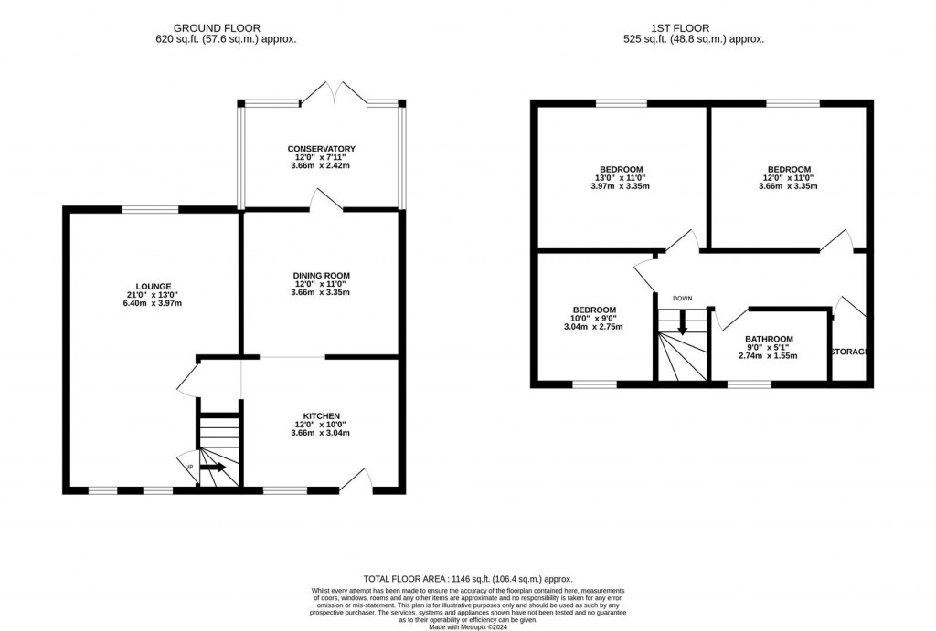 Floorplans For Rotton Row, Raunds