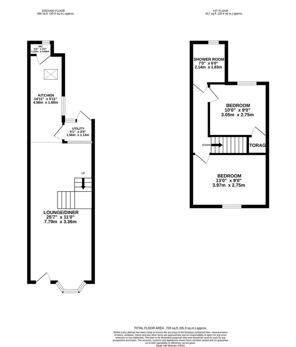 Floorplans For Jubilee Street, Irthlingborough, Wellingborough