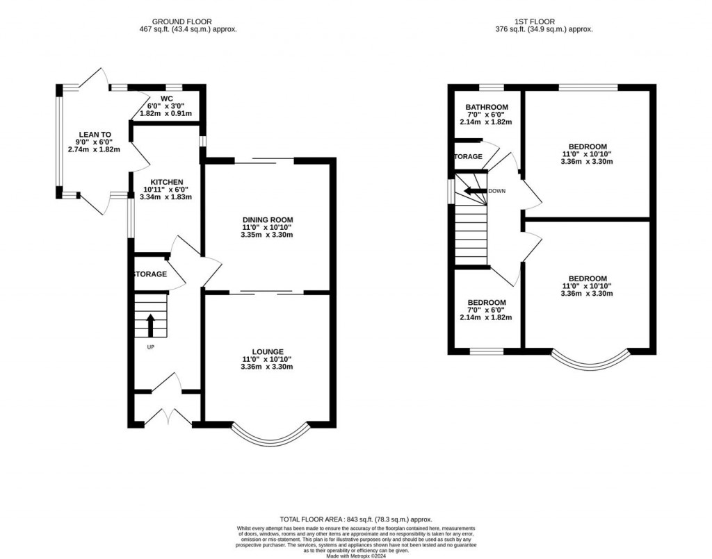 Floorplans For Pipers Hill Road, Kettering