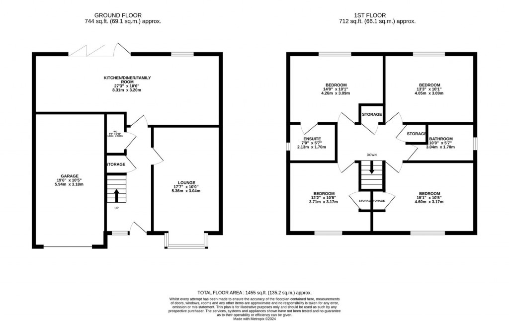 Floorplans For Feldspar Avenue, Glenvale Park, Wellingborough