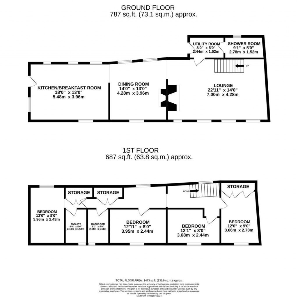 Floorplans For Latham Street, Brigstock, Kettering