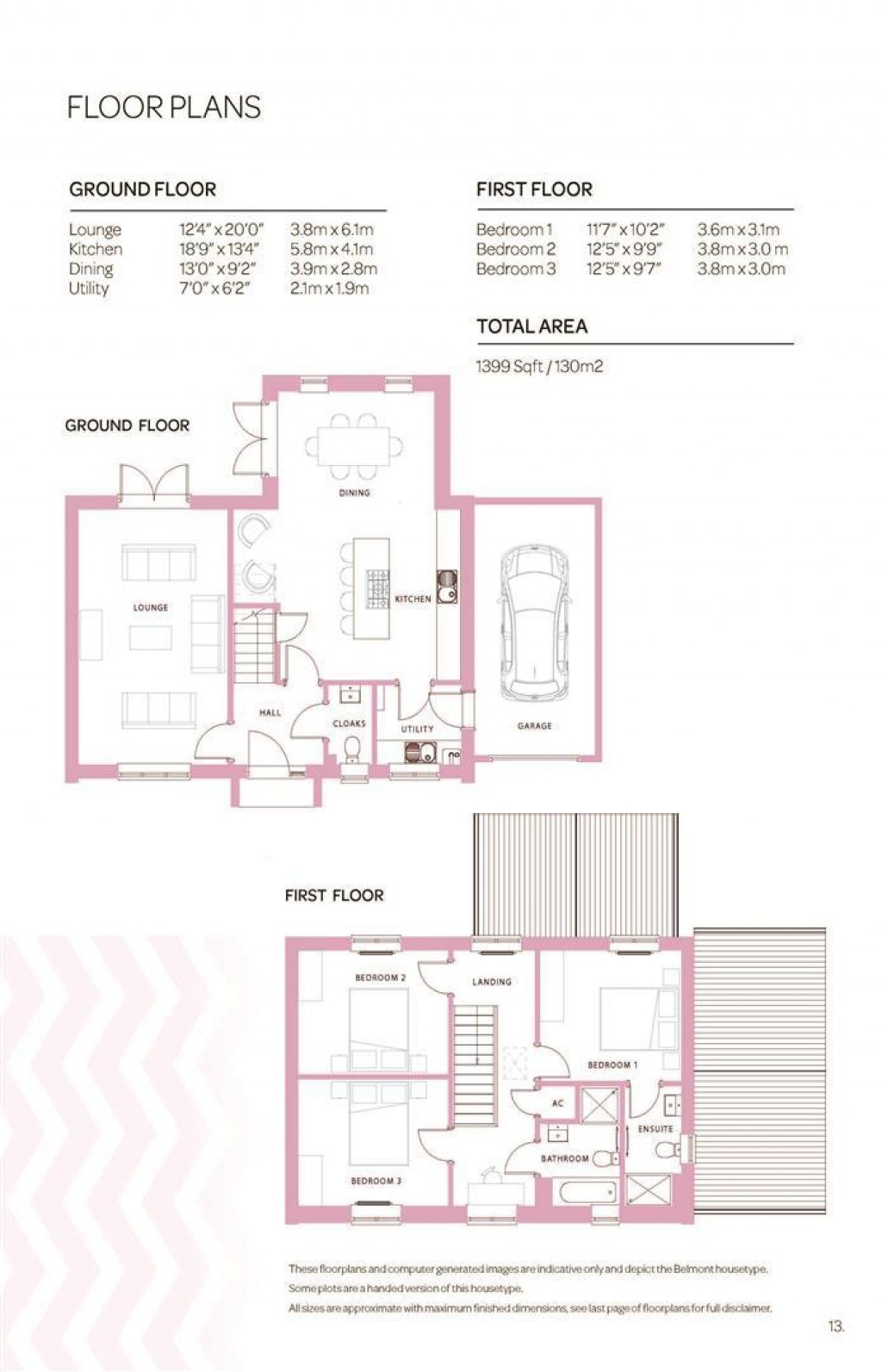 Floorplans For Furlong Heights, Jesse Green, Lavendon