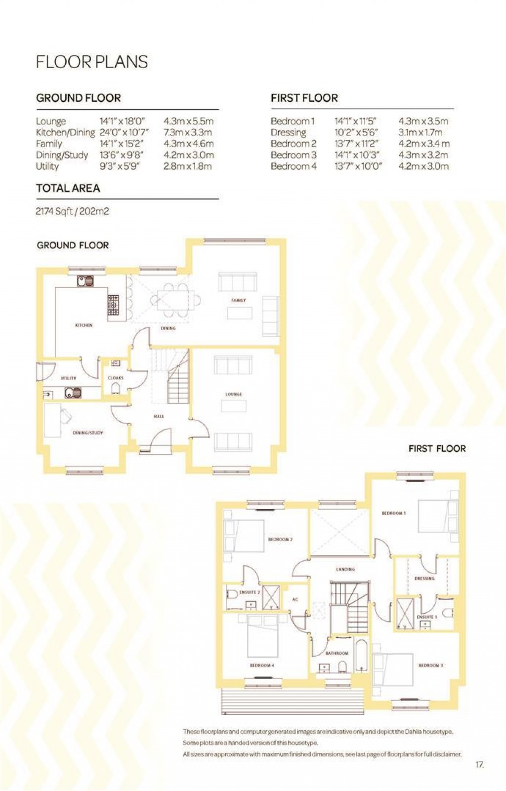 Floorplans For Furlong Heights, Jesse Green, Lavendon