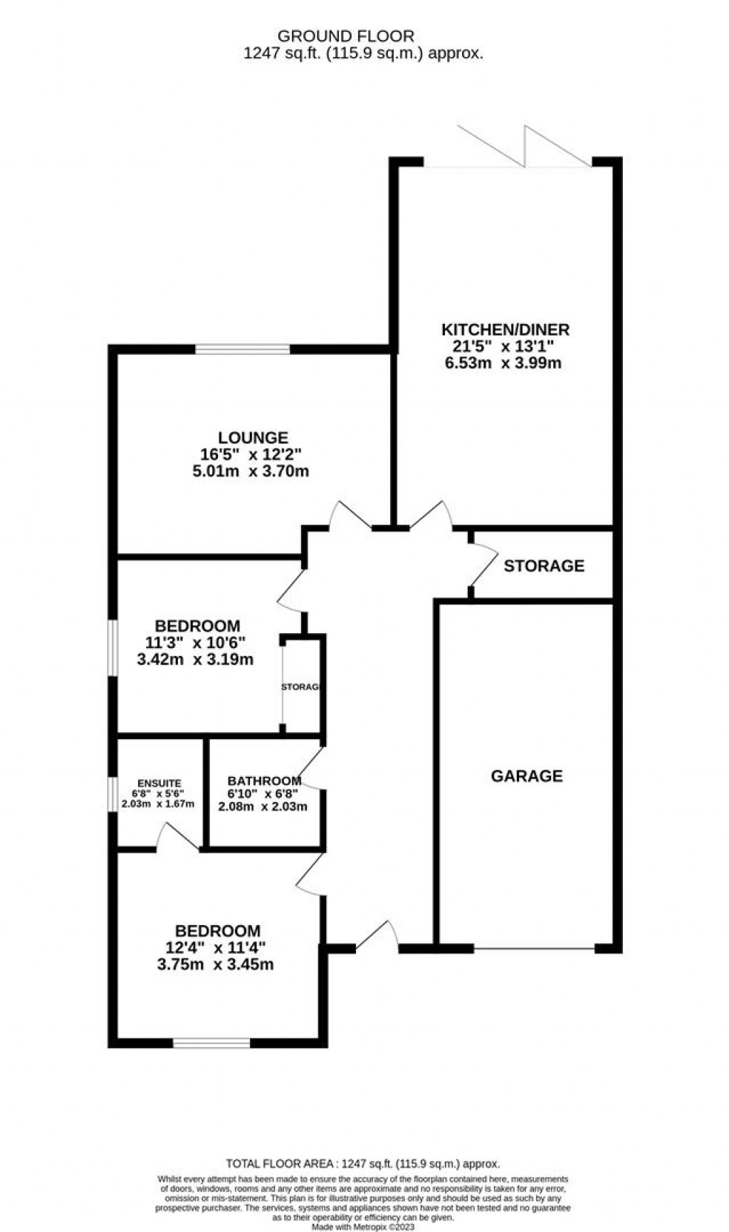 Floorplans For Howards Way, Little Addington, Northamptonshire