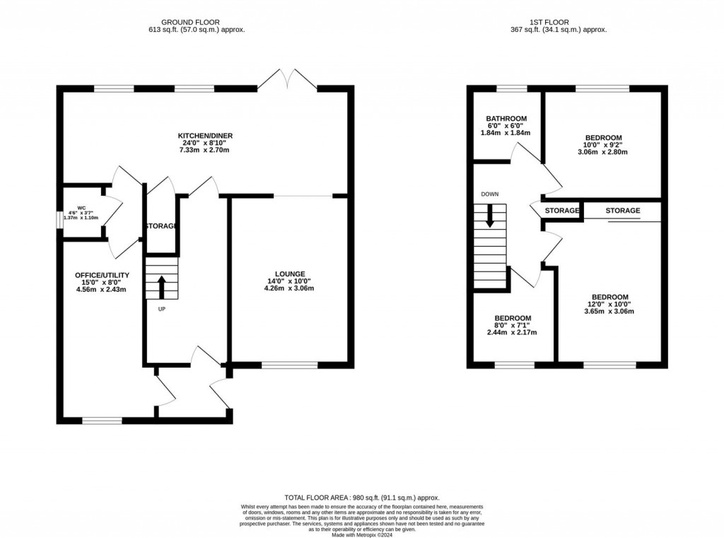 Floorplans For Wantage Road, Irchester, Wellingborough