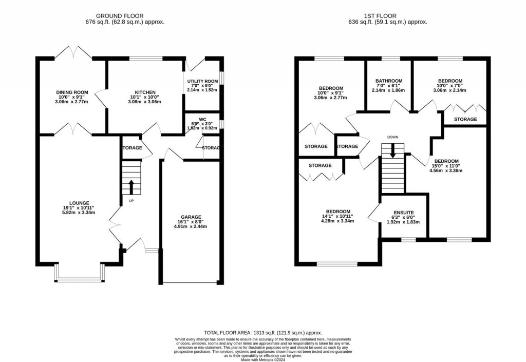 Floorplans For Penfold Gardens, Great Billing, Northampton