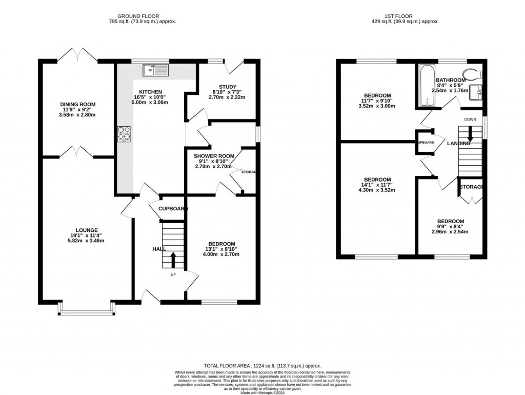 Floorplans For Vickers Close, Rothwell, Kettering