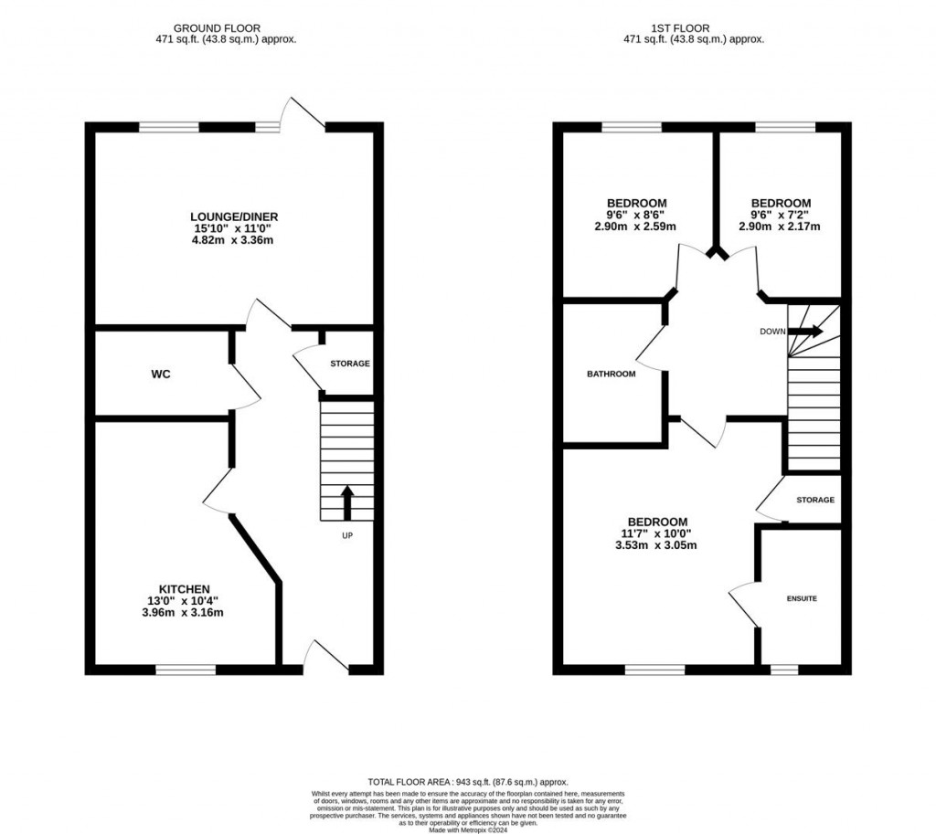 Floorplans For Barton Road, Barton Seagrave, Kettering