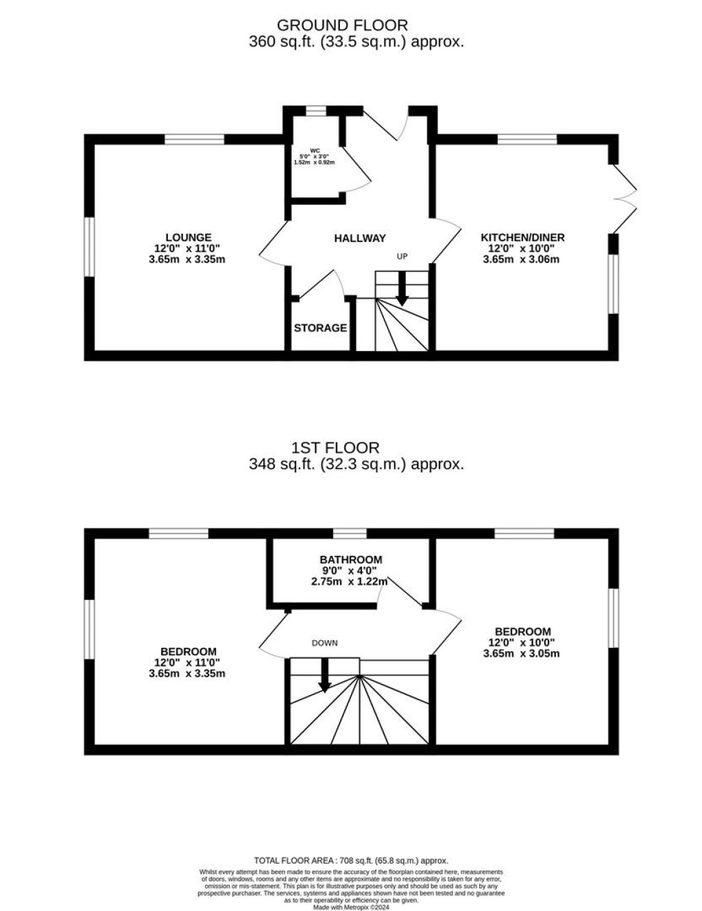 Floorplans For Cecilia Avenue, Rothwell, Kettering