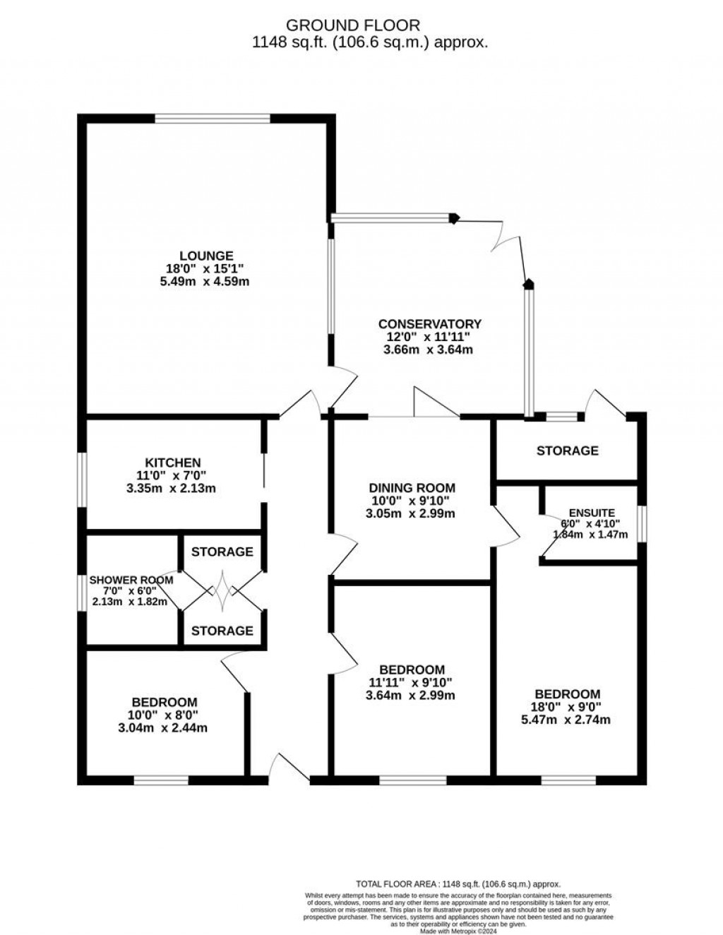 Floorplans For Main Street, Mowsley, Lutterworth