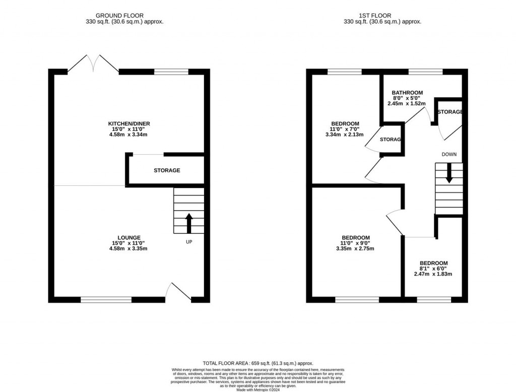 Floorplans For Bishops Drive, Kettering