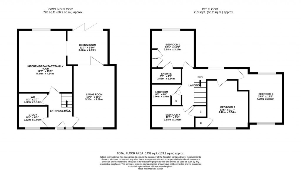 Floorplans For Darlow Close, Broughton