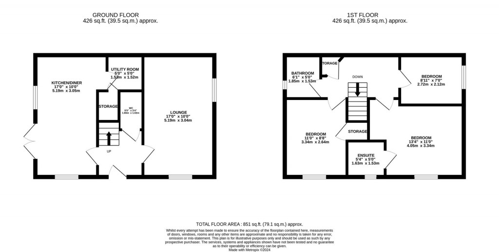 Floorplans For Waples Close, Earls Barton