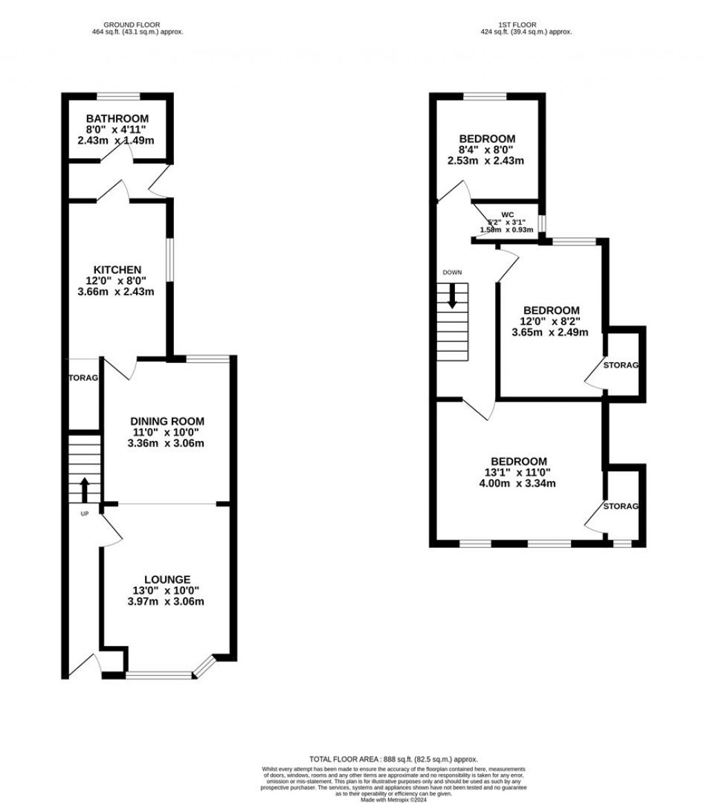 Floorplans For Winstanley Road, Wellingborough