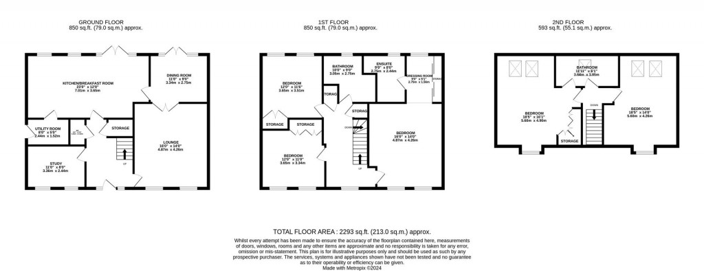 Floorplans For Lumley Drive, Northampton