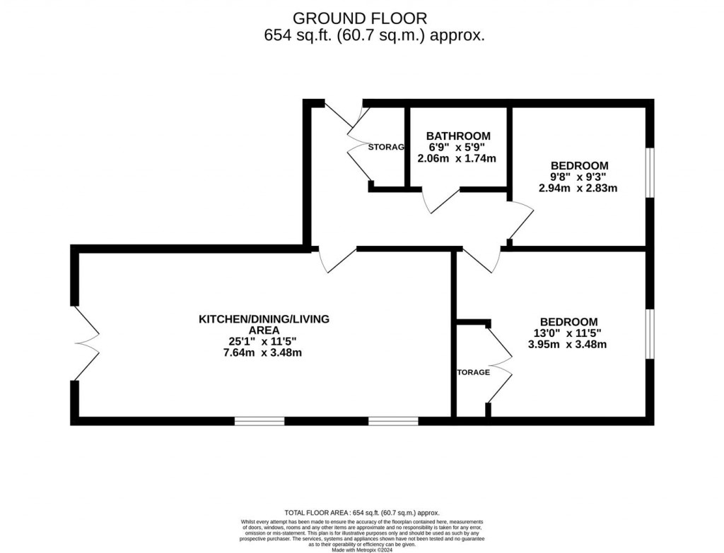 Floorplans For Waterside Road, Wellingborough