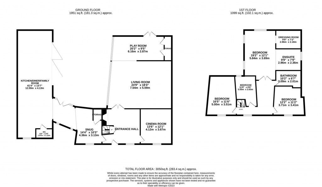 Floorplans For Main Street, Saddington, Leicestershire