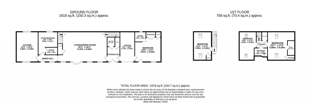 Floorplans For North End, Hallaton, Market Harborough