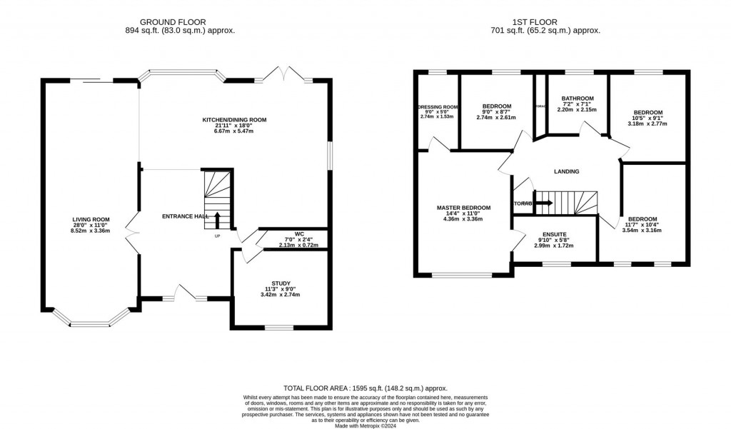 Floorplans For Broom Way, Kettering