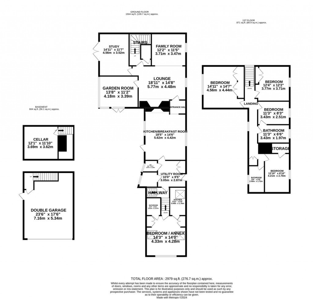 Floorplans For Yew Tree Lane, Spratton, Northampton