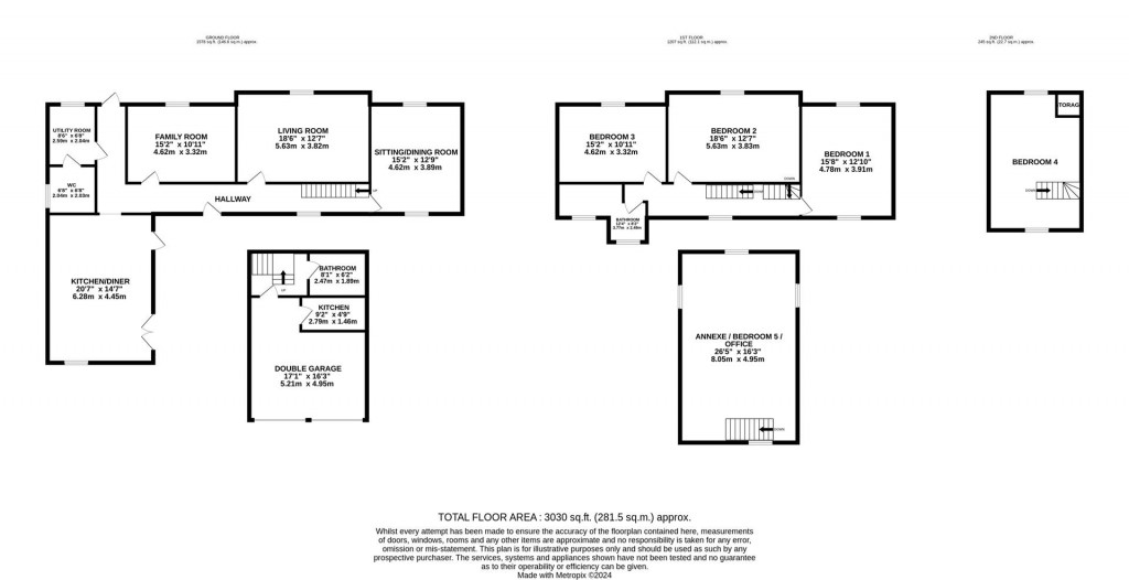 Floorplans For Lutterworth Road, Arnesby