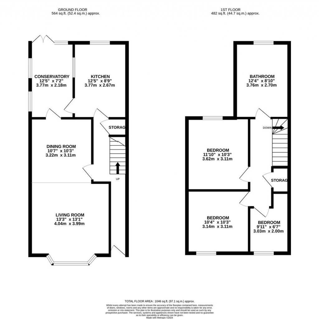 Floorplans For Mill Road, Kettering