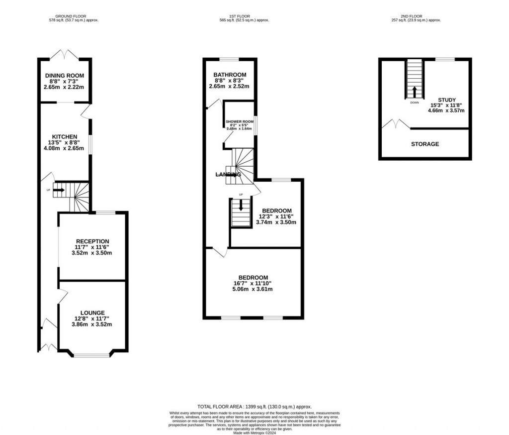 Floorplans For Higham Road, Rushden