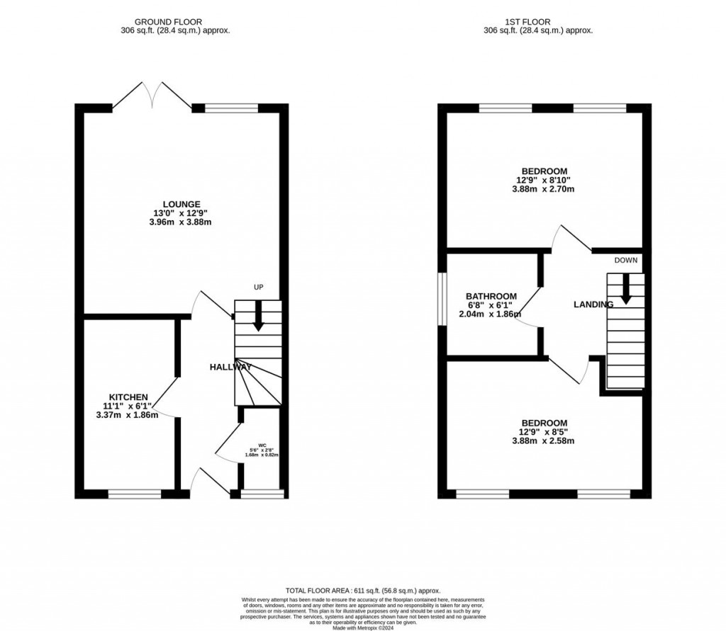 Floorplans For Drayton Place, Irthlingborough