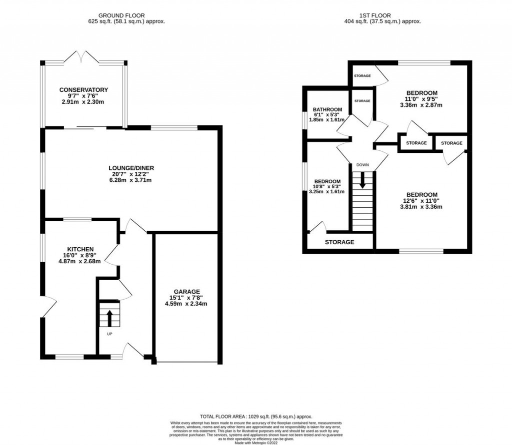 Floorplans For Grosvenor Way, Barton Seagrave