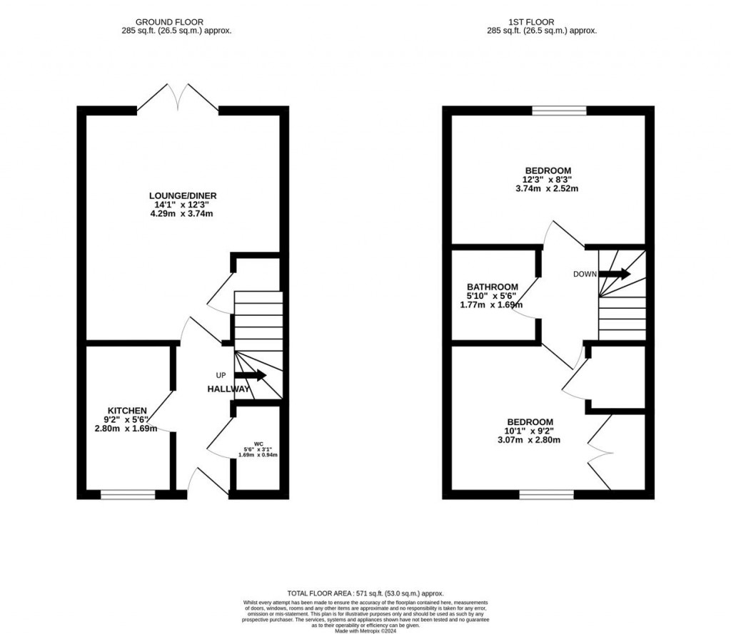 Floorplans For Virginia Crescent, Burton Latimer, Kettering