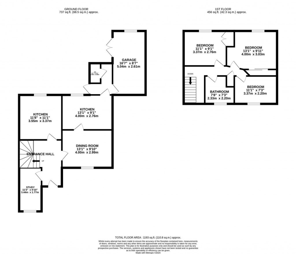 Floorplans For Ruskin Avenue, Wellingborough