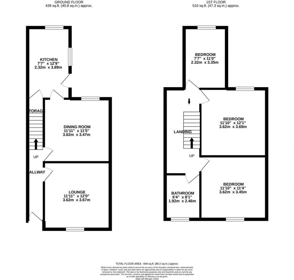 Floorplans For Gordon Street, Kettering