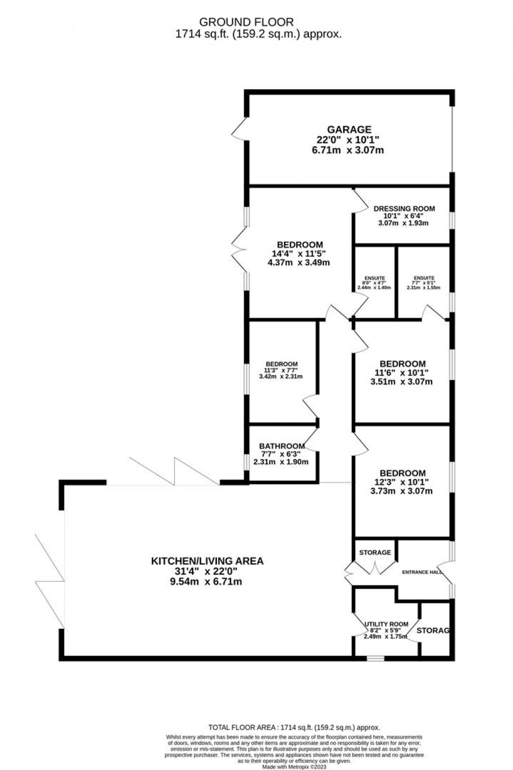 Floorplans For Polwell Lane, Barton Seagrave