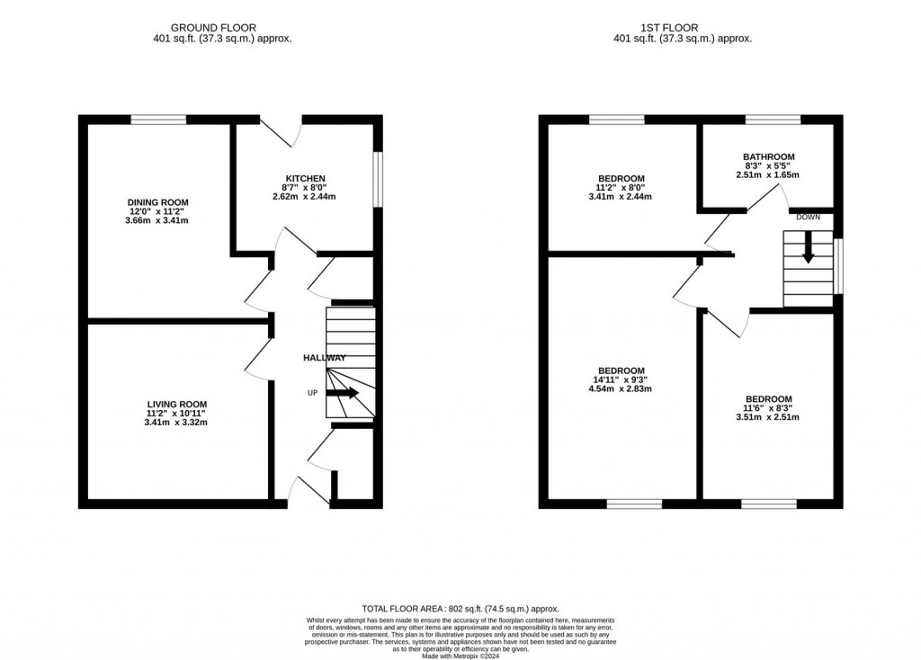 Floorplans For John Pyel Road, Irthlingborough