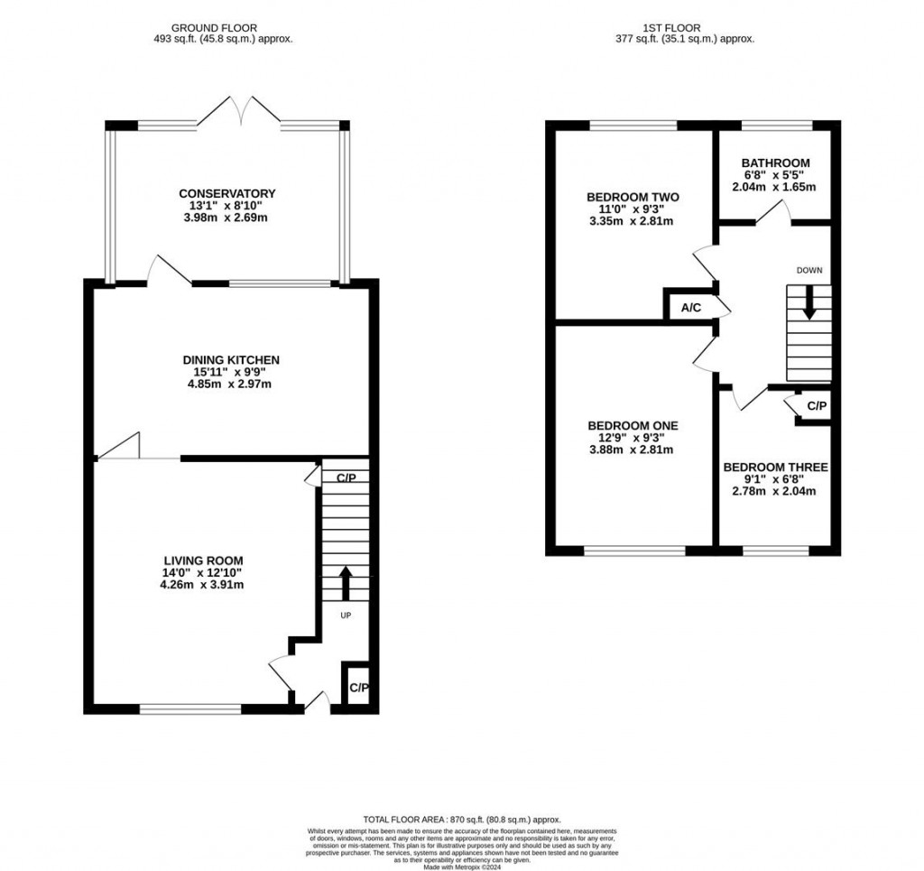 Floorplans For Harrison Close, Market Harborough