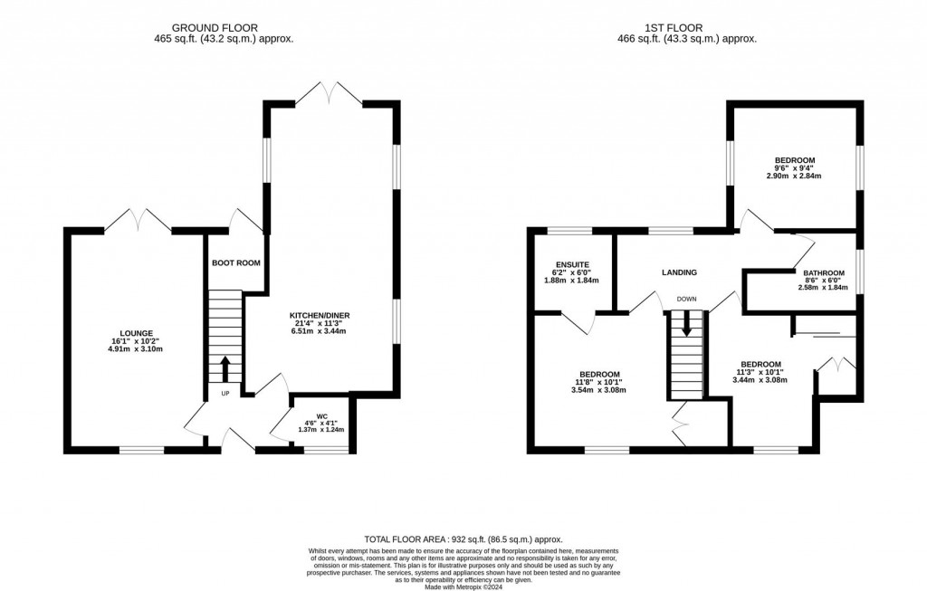 Floorplans For Old Dry Lane, Brigstock, Kettering